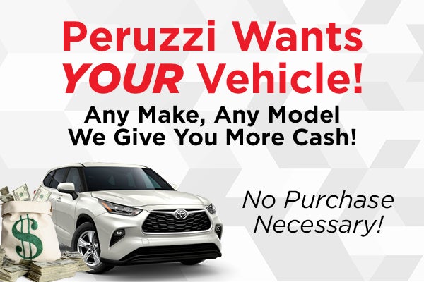 Peruzzi wants your vehicle no purchase necessary