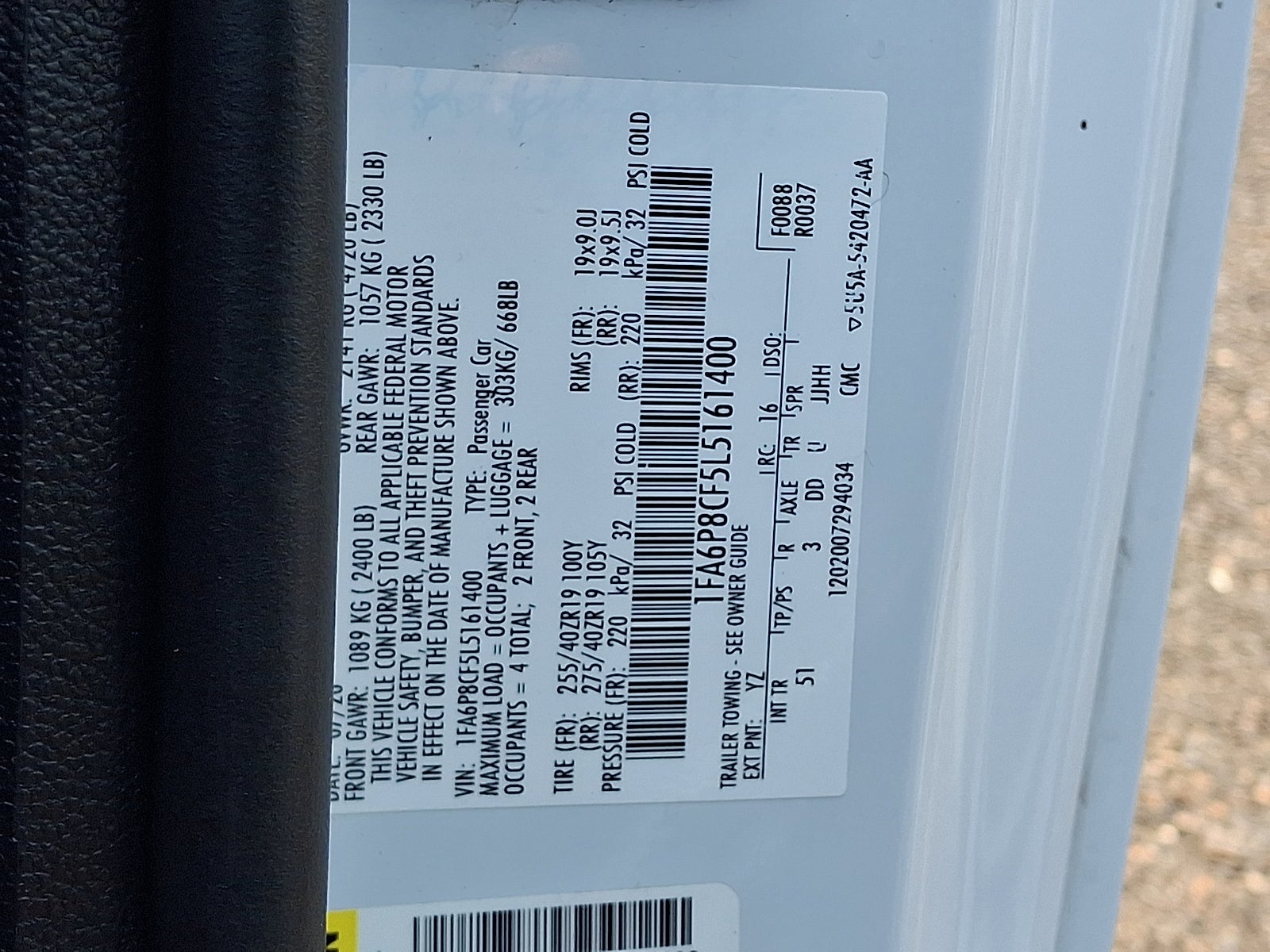2020 Ford Mustang GT Premium Fastback