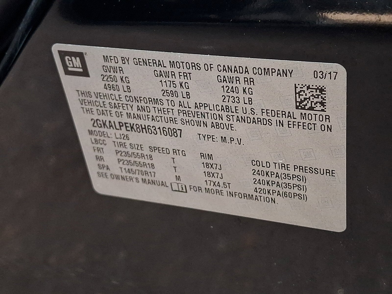 2017 GMC Terrain SLT