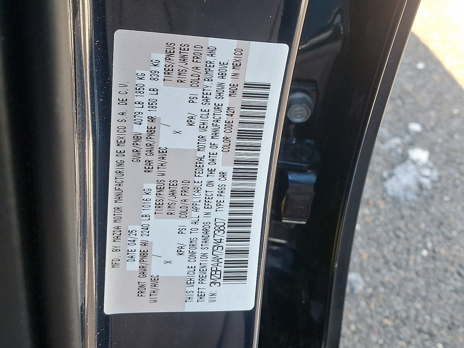 2025 Mazda Mazda3 Sedan 2.5 S