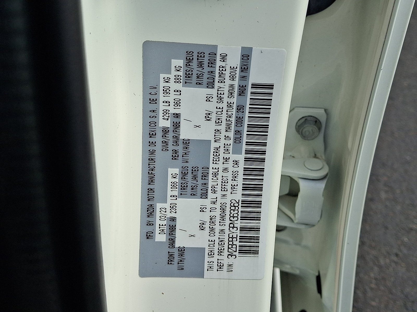 2023 Mazda Mazda3 Sedan 2.5 Turbo Premium Plus