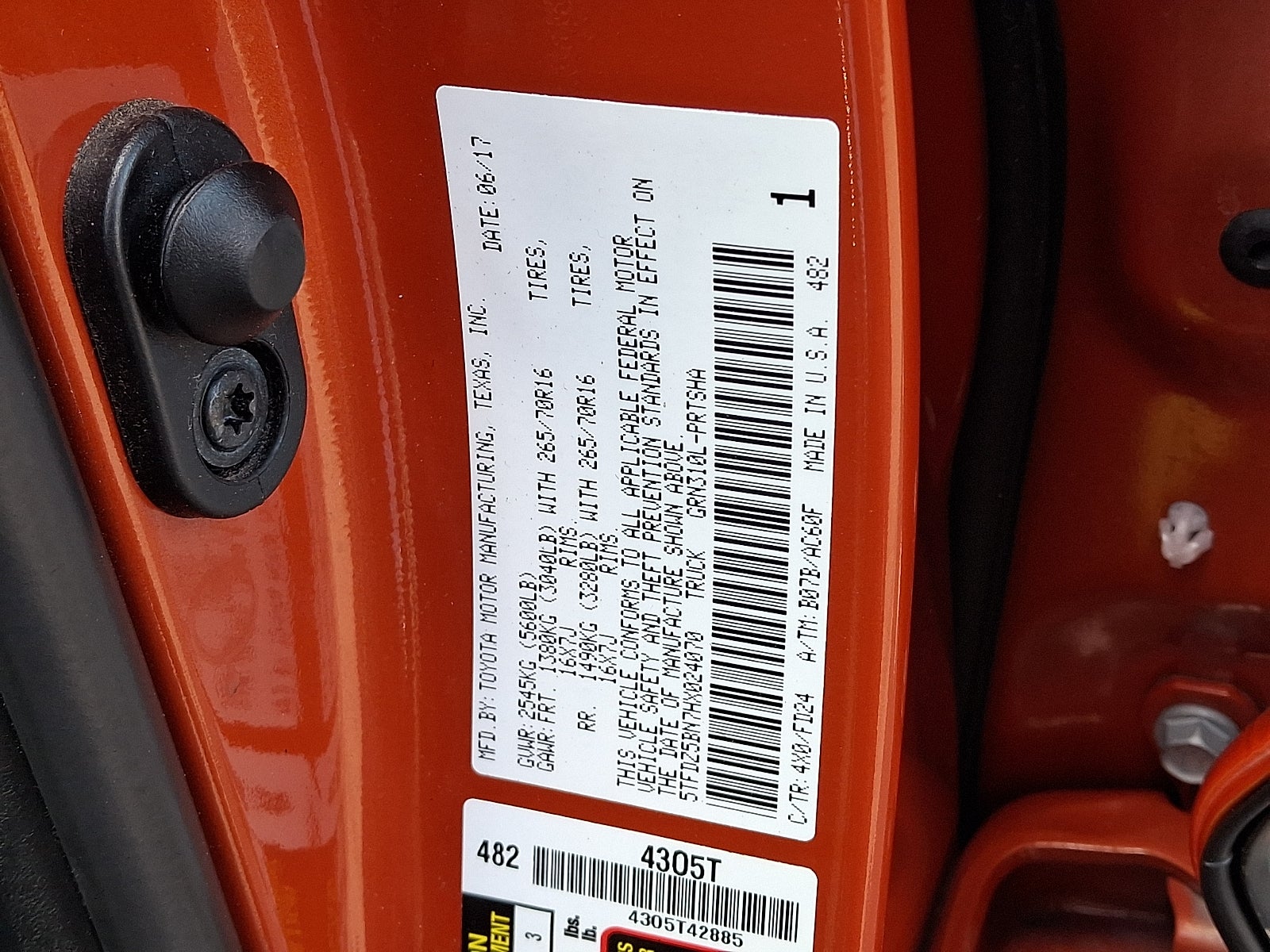 2017 Toyota Tacoma TRD Off Road