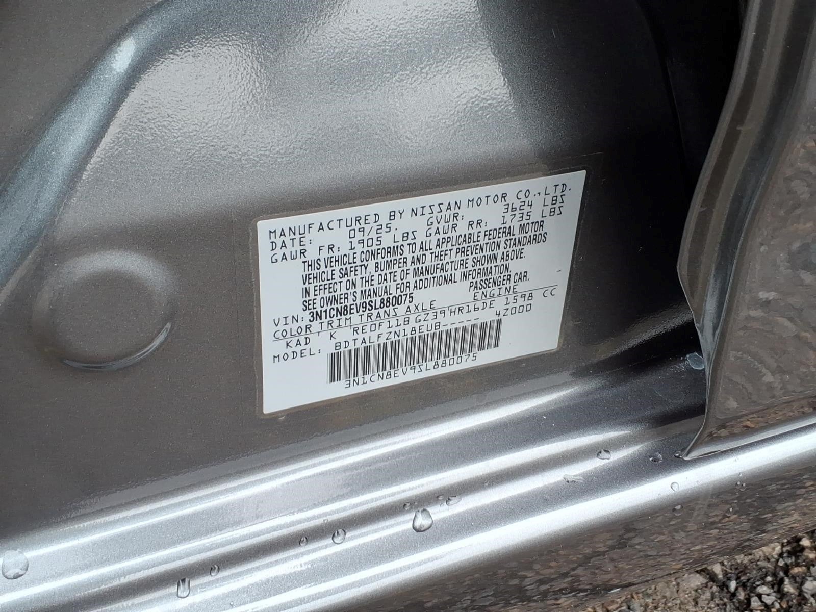 2025 Nissan Versa SV