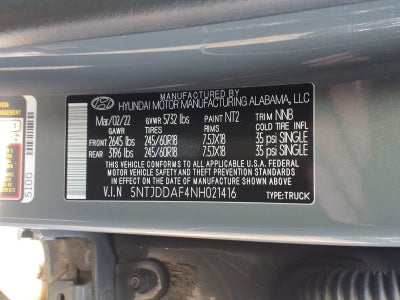 2022 Hyundai SANTA CRUZ SEL Premium