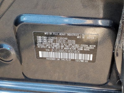2015 Subaru Impreza 2.0i