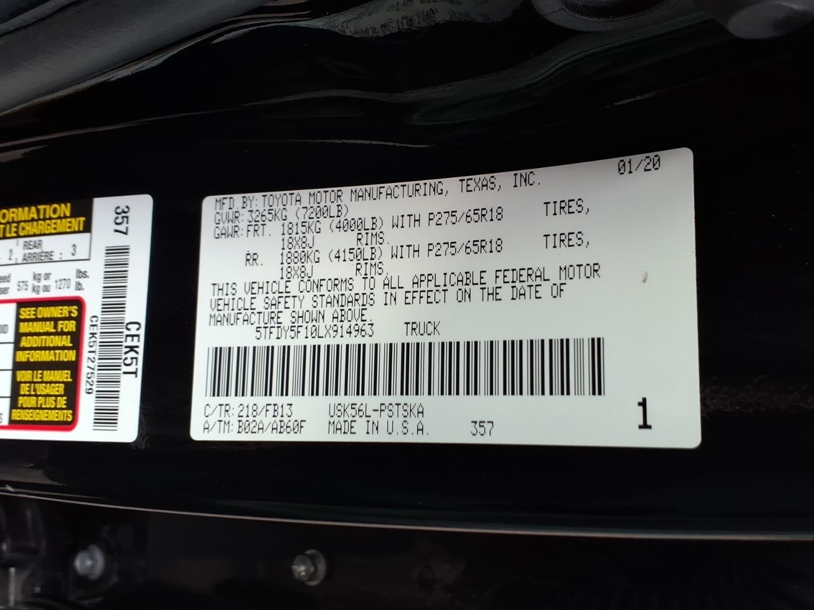 2020 Toyota Tundra SR5