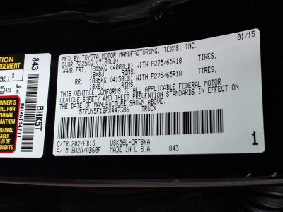 2015 Toyota Tundra SR5